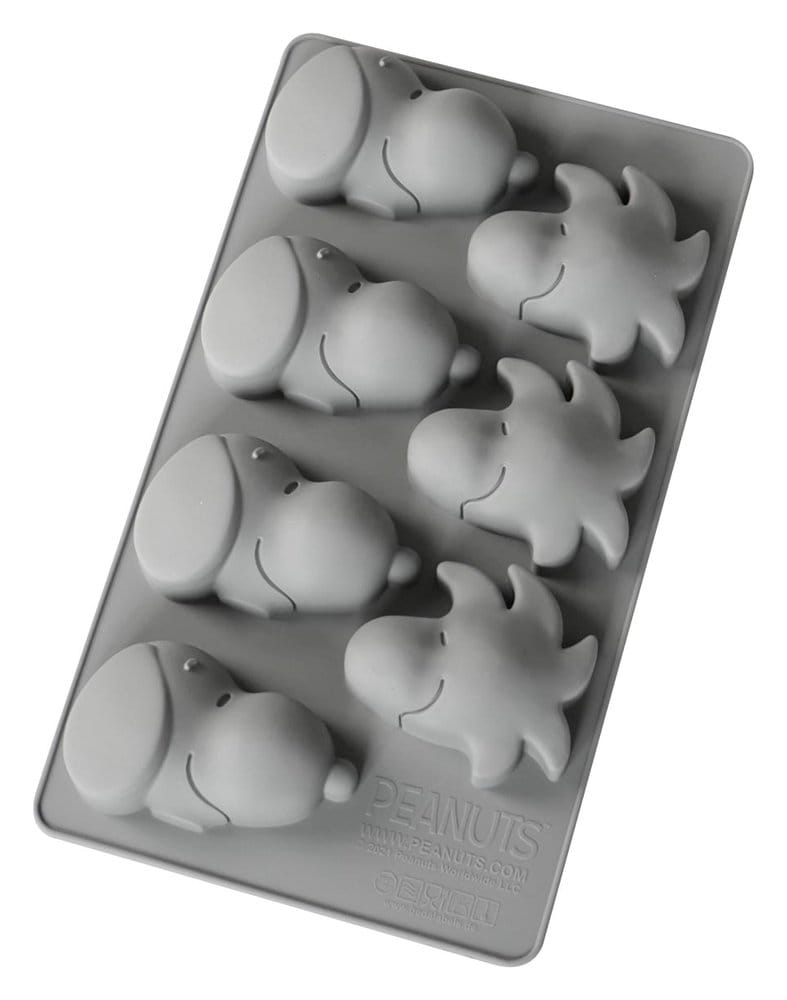 Peanuts Silikon-Muffinbackform Snoopy & Woodstock grau