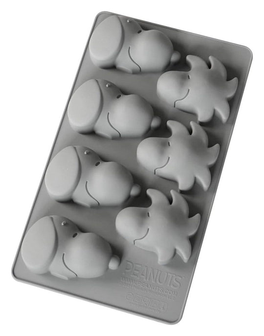 Peanuts Silikon-Muffinbackform Snoopy & Woodstock grau