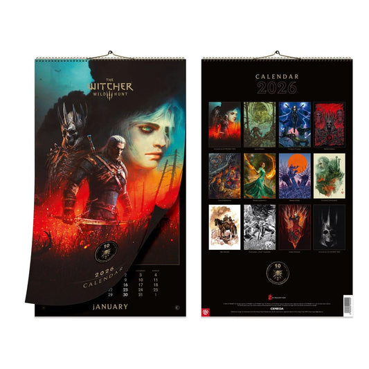 The Witcher 3: Wild Hunt Kalender 2026 10th Anniversary