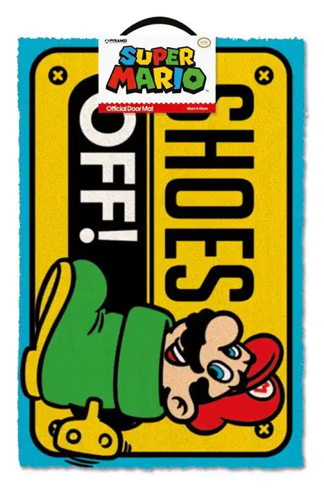 Super Mario Fußmatte Shoes Off 40 x 60 cm