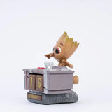 Marvel 3D Ewiger Kalender Groot Death Button 12 cm