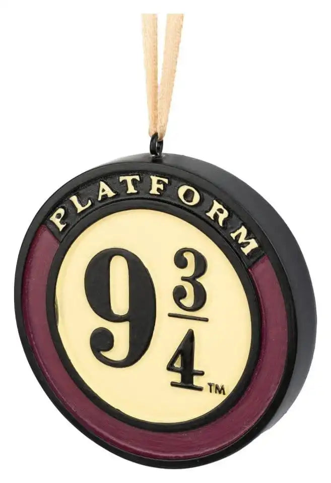 Harry Potter Set mit 3 Weihnachtsornamenten Sprechender Hut, Gleis 9 3/4 und Hedwig 7 cm
