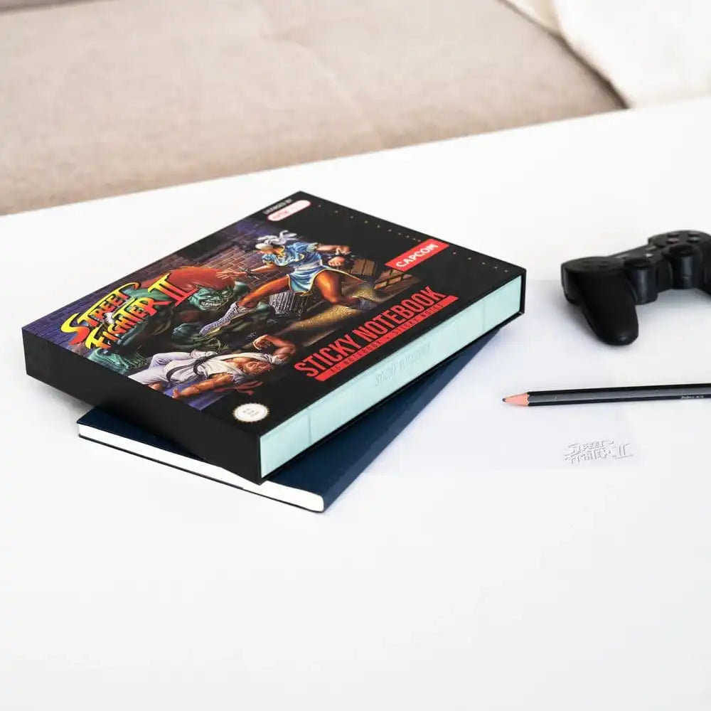 Street Fighter Premium Notizbuch mit Haftnotizen und Hülle A5