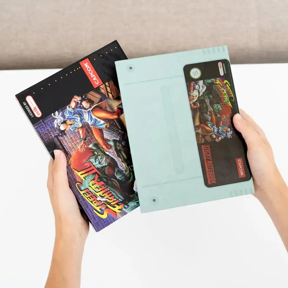 Street Fighter Premium Notizbuch mit Haftnotizen und Hülle A5