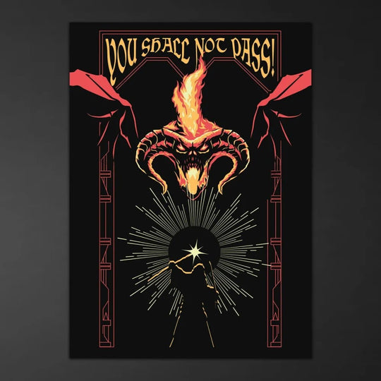 Der Herr der Ringe Leuchtendes Poster Balrog 50 x 70 cm