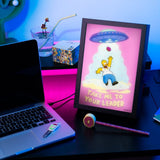 Die Simpsons Gerahmtes LED-Poster 20 x 28 cm