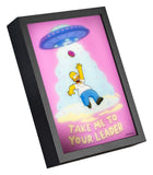 Die Simpsons Gerahmtes LED-Poster 20 x 28 cm