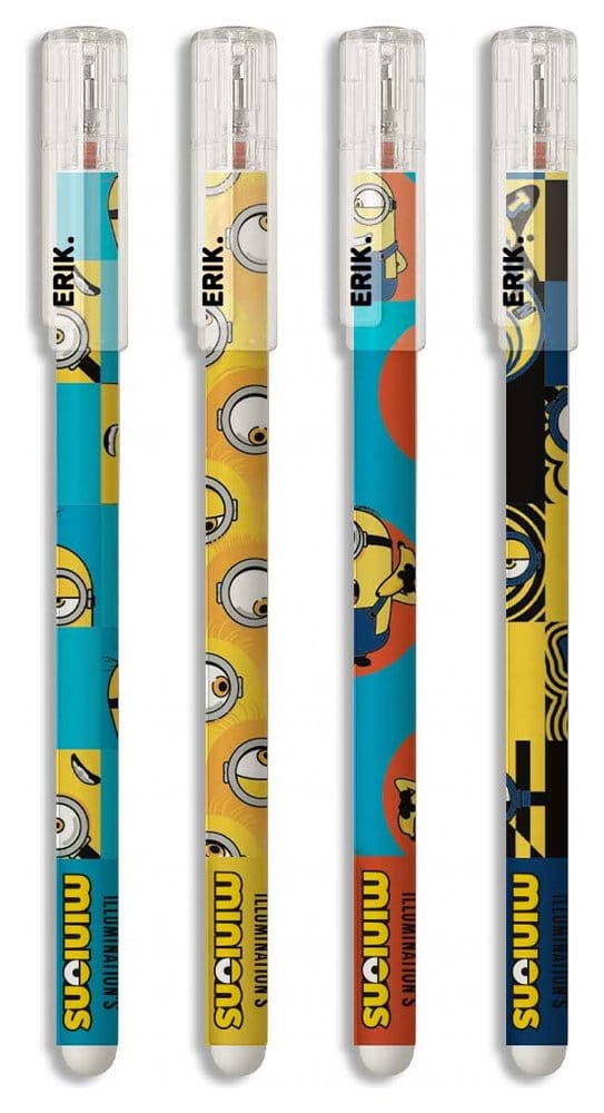 Minions Radierbare Stifte 4er Set