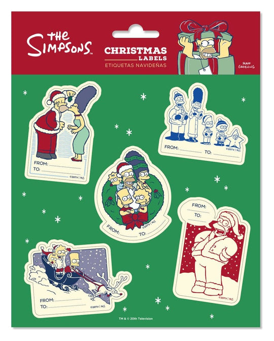 Die Simpsons Selbstklebende Weihnachtsetiketten Premium (10)