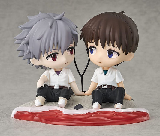 Rebuild of Evangelion Chibi Figur Shinji Ikari & Kaworu Nagisa 8 cm