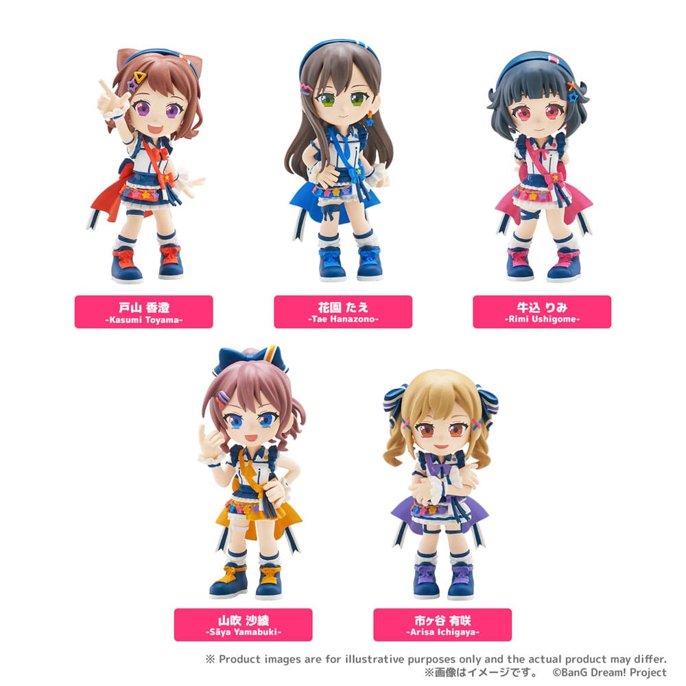 BanG Dream! Poppin'Party  PalVerse PVC Figuren 9 cm Sortiment (6)