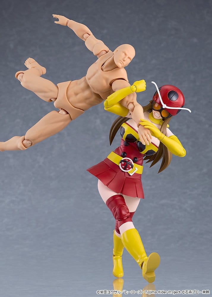 Tojima Wants to Be a Kamen Rider Figma Actionfigur Yuriko Okada (Electro-Wave Human Tackle Ver.) 14 cm