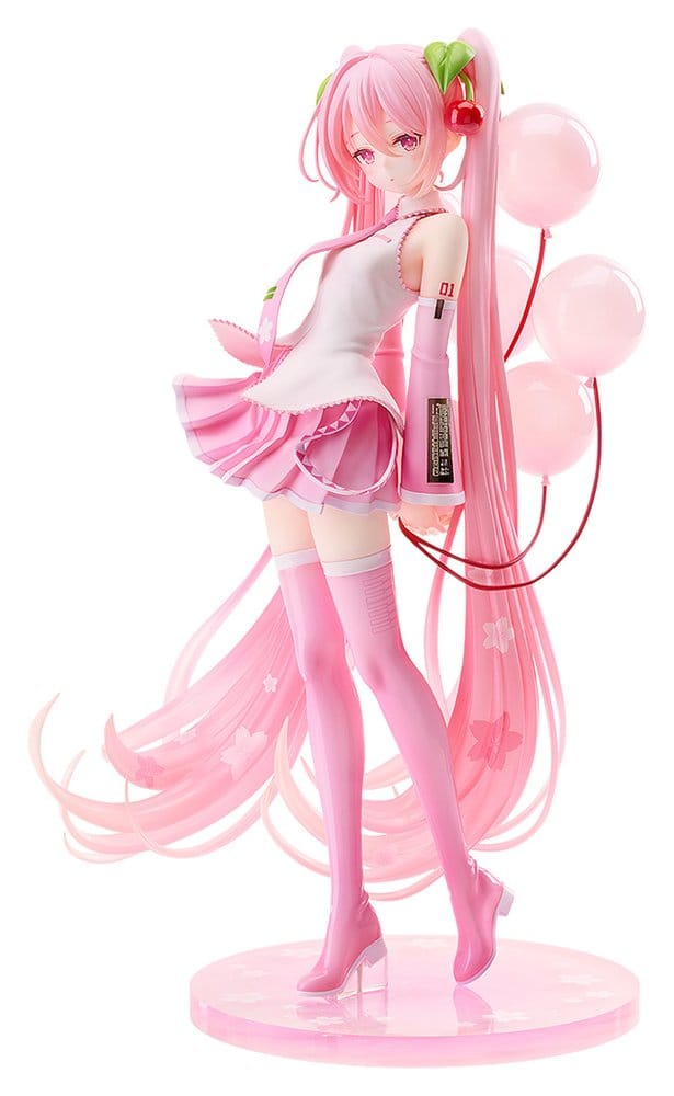 Character Vocal Series 01: Hatsune Miku G.S. Collection [SC] PVC Figur 1/7 Sakura Miku: GSC Illustration Contest Ver. 26 cm