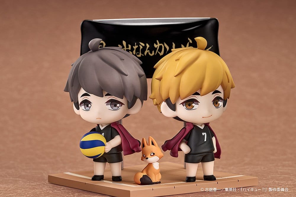 Haikyu!! Qset+ Minifiguren 2er-Pack Atsumu Miya & Osamu Miya 8 cm