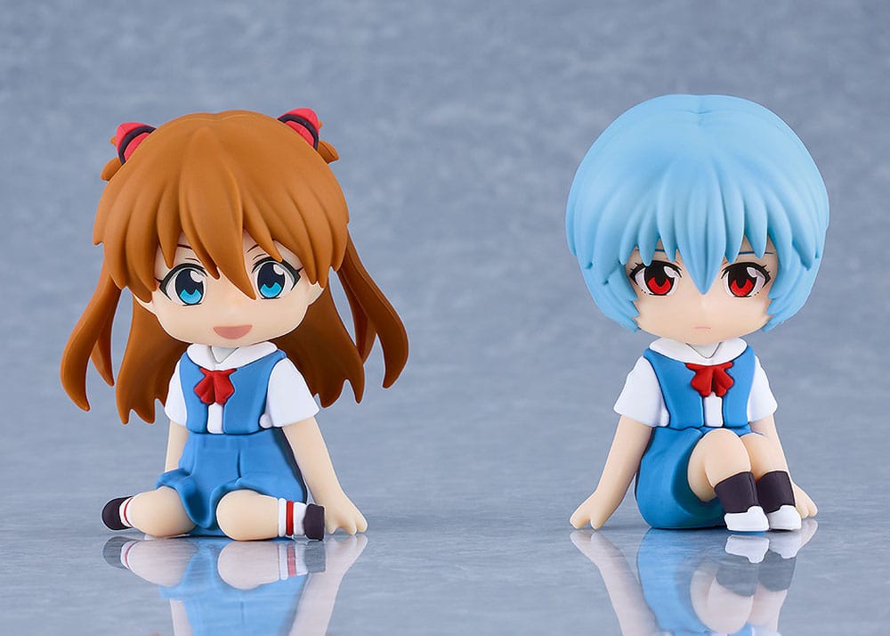 Rebuild of Evangelion Rubber Mascot Nendroid Plus Minifigur Rei Ayanami 8 cm