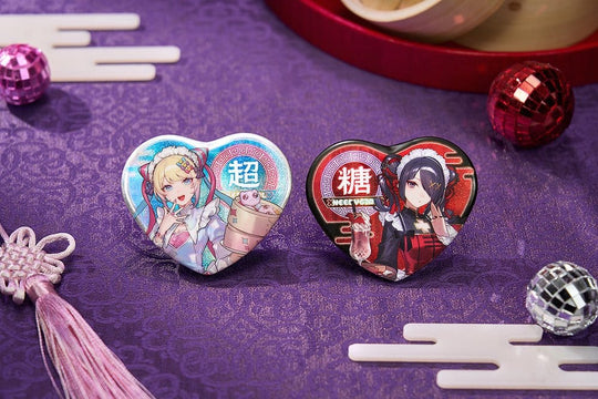 Needy Streamer Overload Needy Streamer Chinese Restaurant Series Heart-Shaped Ansteckbutton Ame