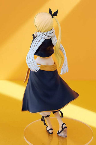 Fairy Tail Pop Up Parade PVC Statue Lucy Heartfilia Natsu Costume Ver. L Size 22 cm