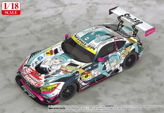 Hatsune Miku GT Project Fahrzeug 1/18 Good Smile Hatsune Miku AMG 2018 Final Race Ver. 26 cm