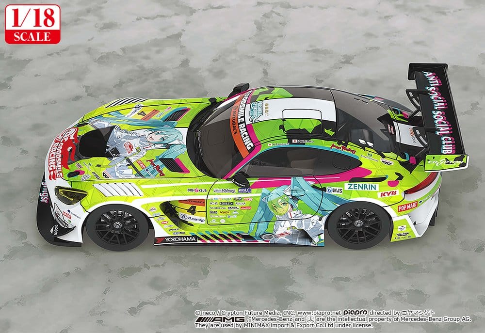 Hatsune Miku GT Project Fahrzeug 1/18 Good Smile Hatsune Miku AMG 2022 Season Opening Ver. 26 cm