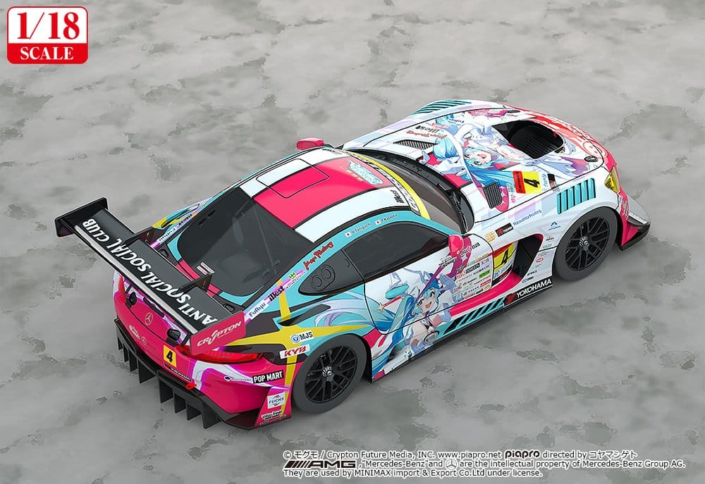 Hatsune Miku GT Project Fahrzeug 1/18 Good Smile Hatsune Miku AMG 2024 Season Opening Ver. 26 cm