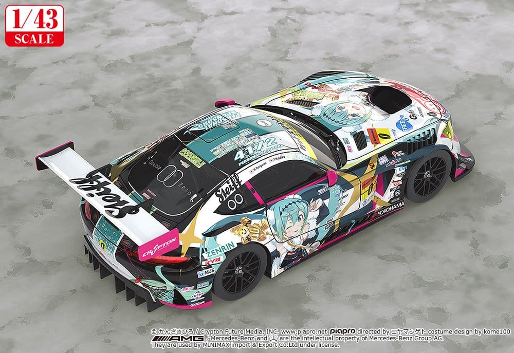 Hatsune Miku GT Project Fahrzeug 1/43 Good Smile Hatsune Miku AMG 2018 Final Race Ver. 11 cm
