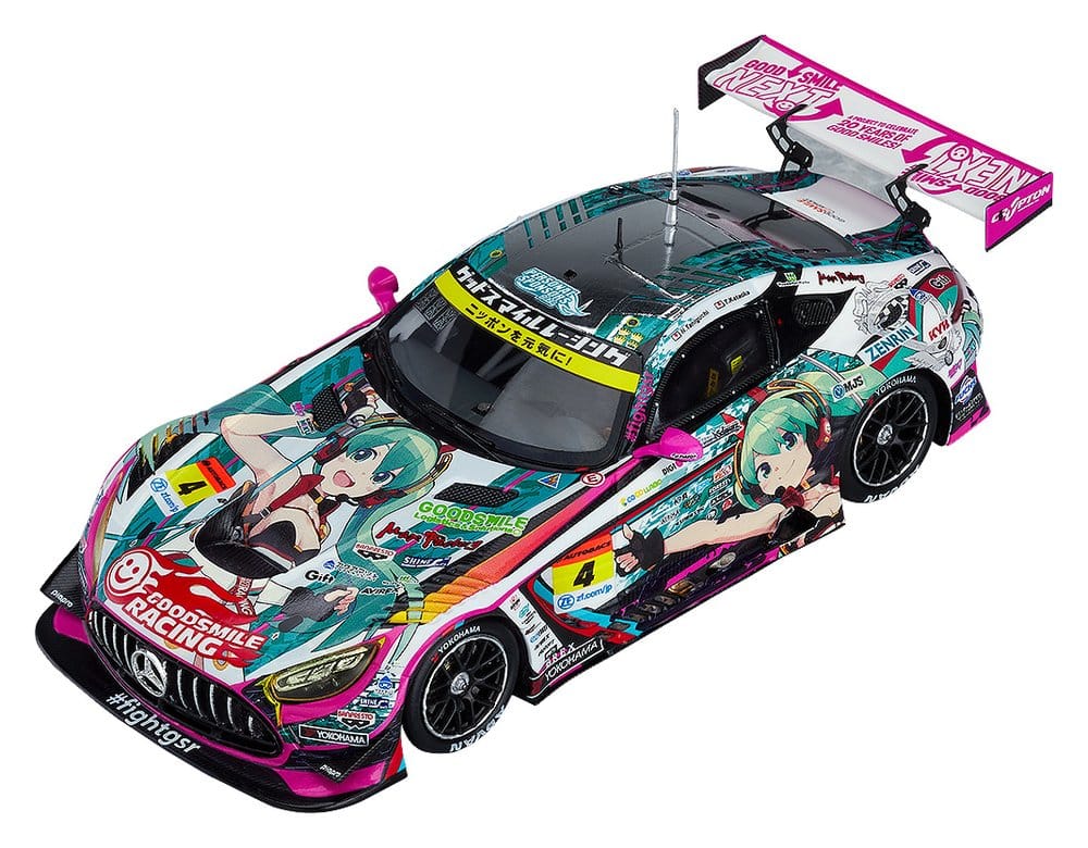 Hatsune Miku GT Project Fahrzeug 1/43 Good Smile Hatsune Miku AMG 2020 SUPER GT Okayama Test Ver. 11 cm