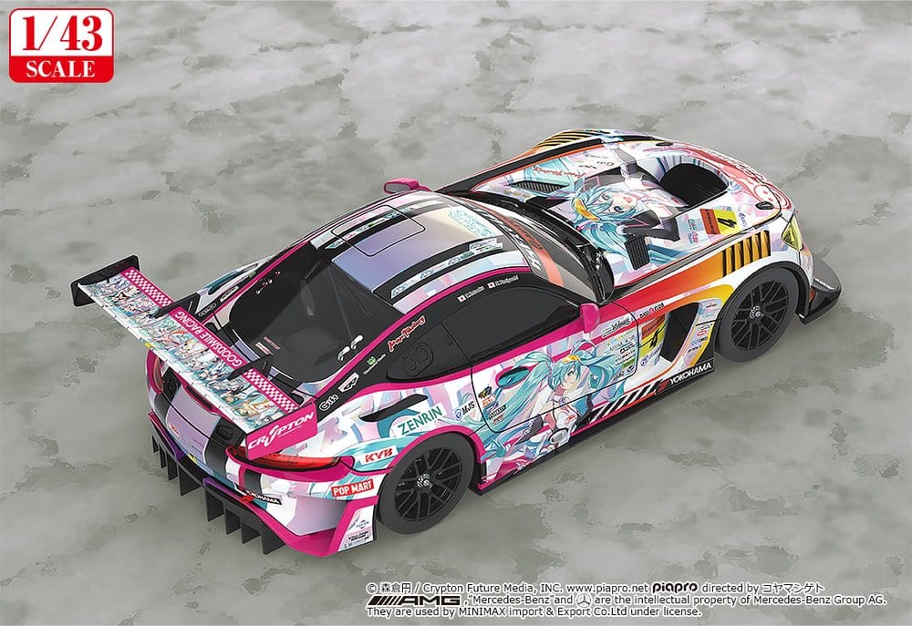 Hatsune Miku GT Project Fahrzeug 1/43 Good Smile Hatsune Miku AMG 2021 SUPER GT 100th Race Commemorative Ver. 11 cm