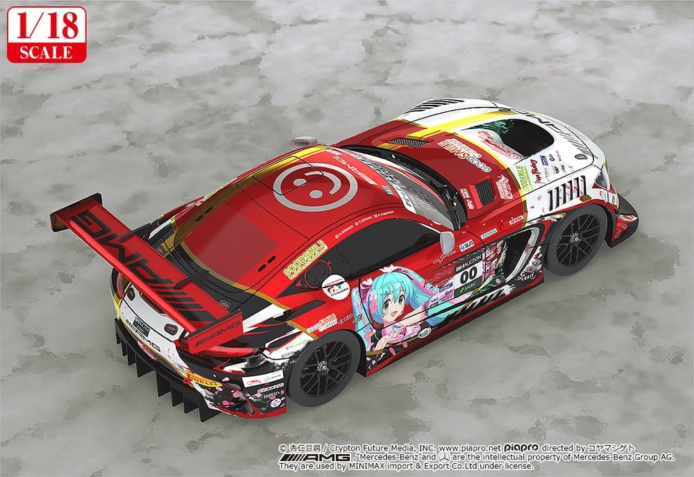 Hatsune Miku GT Project Fahrzeug 1/18 Mercedes-AMG Team GOOD SMILE 2019 SUZUKA 10HOURS Ver. 26 cm