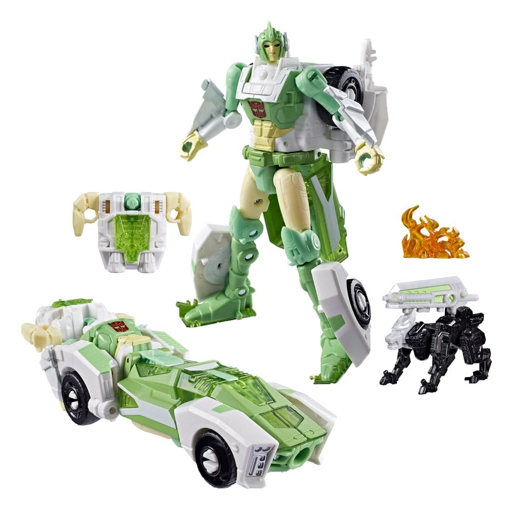 Transformers Generations War for Cybertron: Siege Deluxe Class Actionfigur WFC-S15 Autobot Greenlight & Battle Masters Dazzlestrike 14 cm