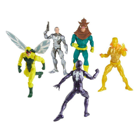 Spider-Man Marvel Legends 5er-Pack Spider-Man, Silvermane, Human Fly, Molten Man, Razorback 15 cm - Smalltinytoystore