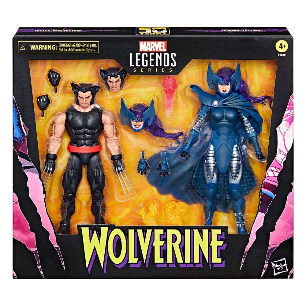 Wolverine 50th Anniversary Marvel Legends 2er-Pack Wolverine & Psylocke 15 cm - Smalltinytoystore