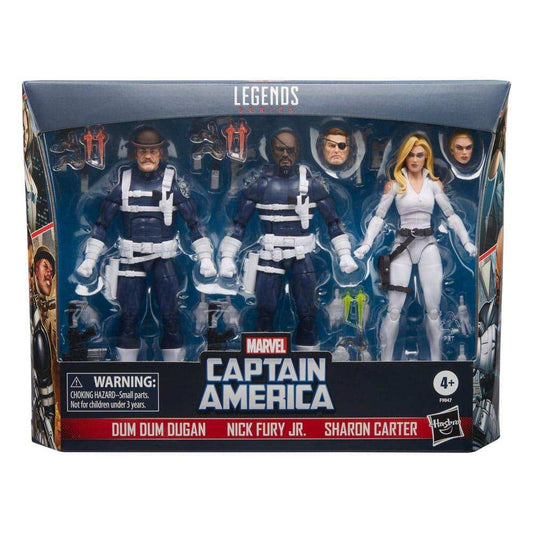 Captain America Marvel Legends 3er-Pack S.H.I.E.L.D. 15 cm - Smalltinytoystore