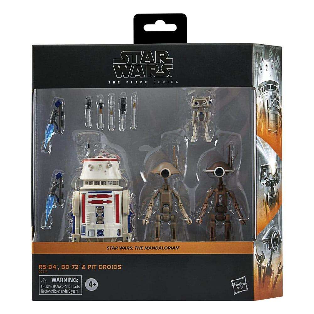 Star Wars Black Series The Mandalorian 4er-Pack R5-D4, BD-72 & Pit Droids - Smalltinytoystore