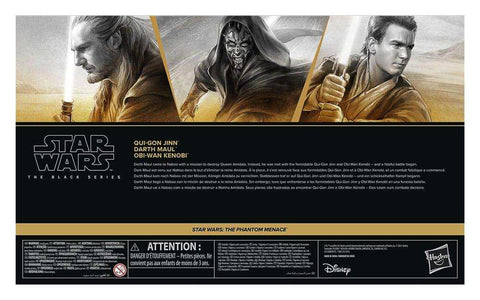 Star Wars Black Series Episode I 3er-Pack Qui-Gon Jinn, Darth Maul, Obi-Wan Kenobi 15 cm - Smalltinytoystore