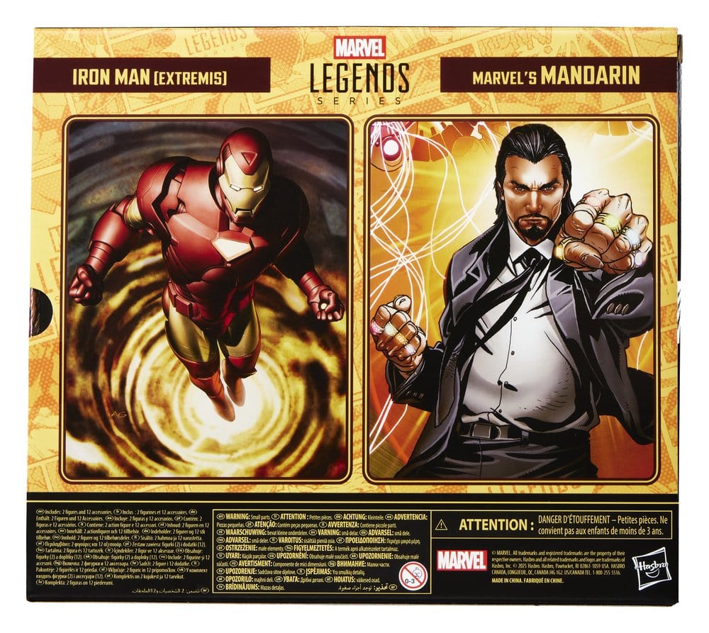 Marvel Legends Actionfiguren 2er-Pack Iron Man (Extremis) & Marvel's Mandarin 15 cm