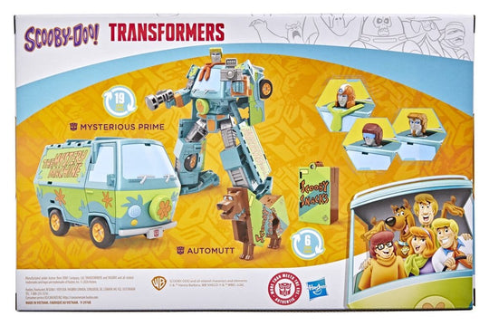 Transformers x Scooby-Doo Actionfiguren 2er-Pack Mysterious Prime & Automutt 15 cm