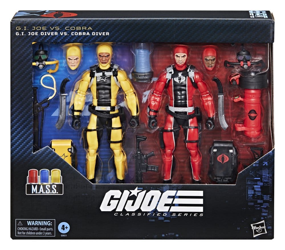 G.I. Joe Classified Series Actionfiguren 2er-Pack #169 G.I. Joe Diver vs. Cobra Diver 15 cm