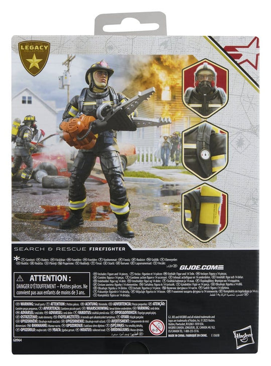 G.I. Joe Classified Series Legacy Collection Actionfigur Search & Rescue Firefighter 15 cm