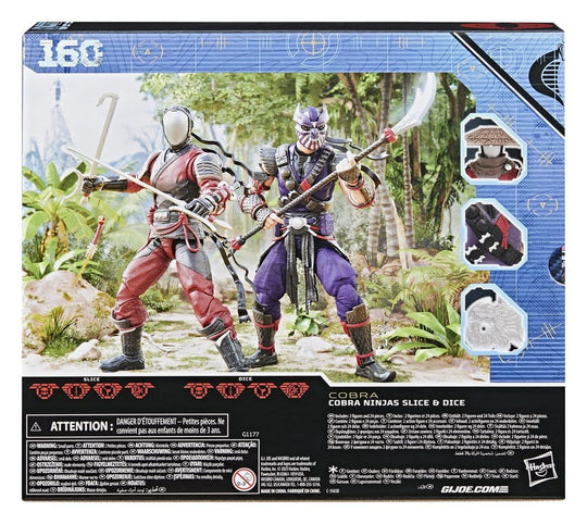 G.I. Joe Classified Series Actionfiguren 2er-Pack #160 Cobra Ninjas Slice & Dice 15 cm