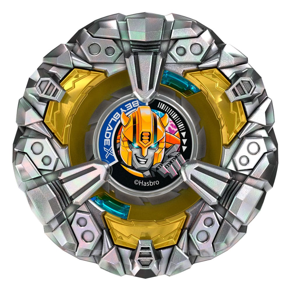 Beyblade X und Transformers Collab Bumblebee 3-60GP vs. Shockwave 5-80O