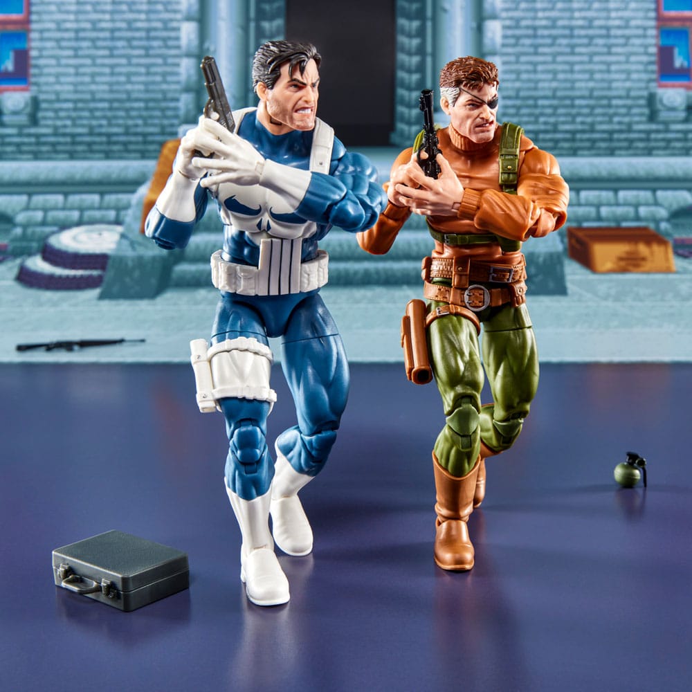 The Punisher Marvel Legends Gamerverse Actionfiguren 2er-Pack Punisher & Nick Fury 15 cm