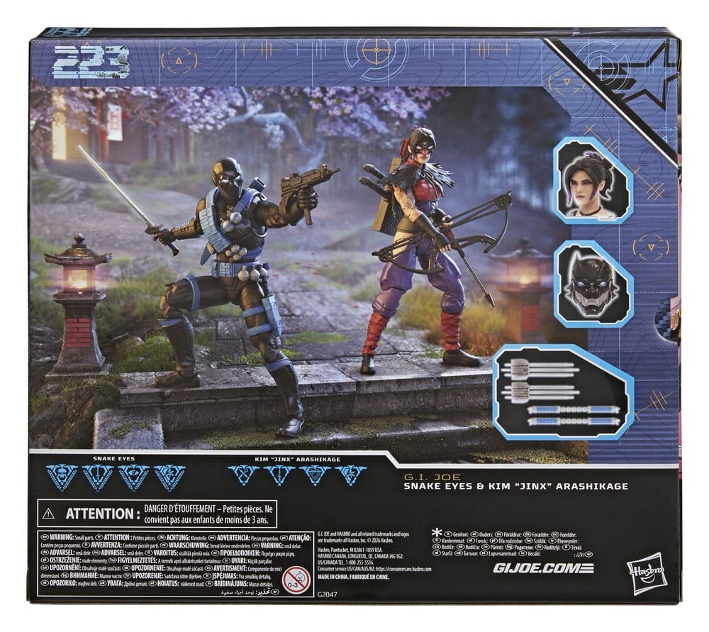 G.I. Joe Classified Series Actionfiguren 2er-Pack Snake Eyes & Kim "Jinx" Arashikage 15 cm