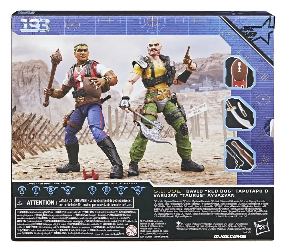 G.I. Joe Classified Series Actionfiguren 2er-Pack #193 David "Red Dog" Taputapu & Varujan "Taurus" Ayvazyan 15 cm