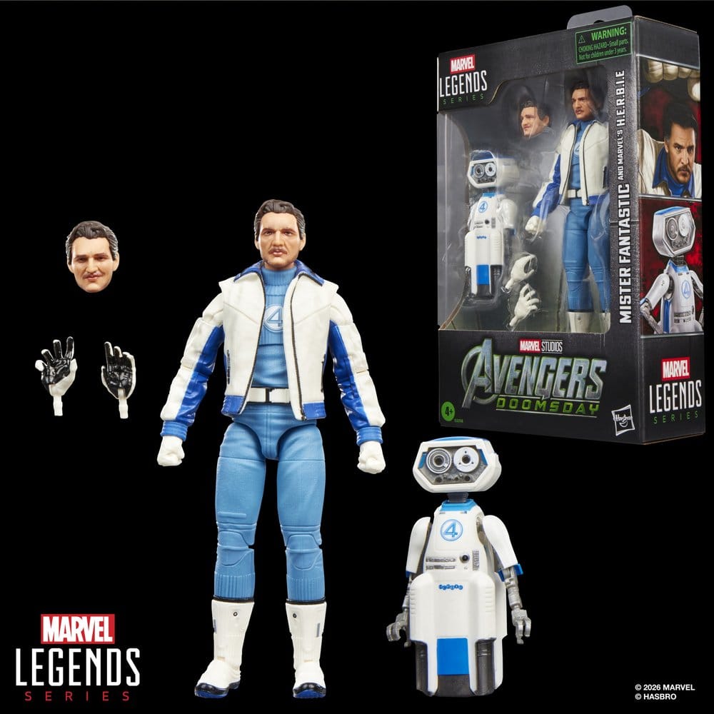 Avengers: Doomsday Marvel Legends Actionfiguren 2er-Pack Mister Fantastic & Marvel's H.E.R.B.I.E. 15 cm