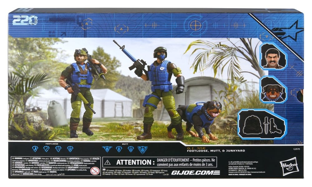 G.I. Joe Classified Series Actionfiguren 3er-Pack #220 Mad Marauders: Footloose & Mutt & Junkyard 15 cm