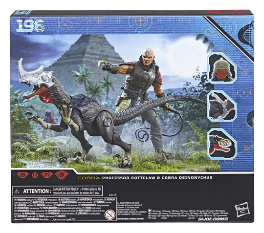G.I. Joe Classified Series Actionfigur en 2er-Pack #196 Professor Rottclaw & Cobra Deinonychus 15 cm