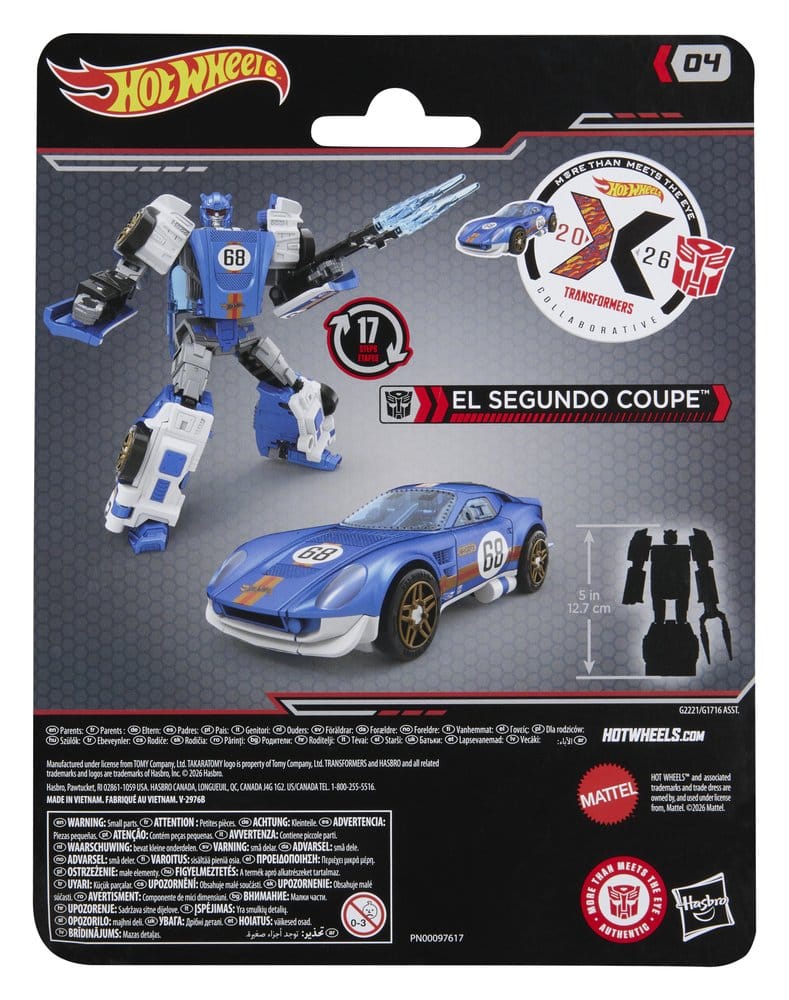 Transformers x Hot Wheels Collaborative Deluxe Class Actionfigur El Segundo Coupe 13 cm