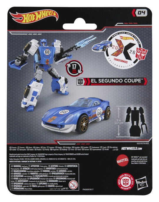 Transformers x Hot Wheels Collaborative Deluxe Class Actionfigur El Segundo Coupe 13 cm
