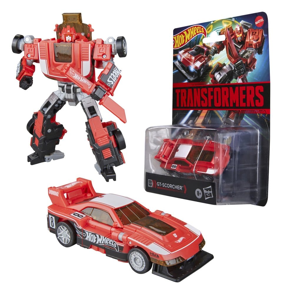Transformers x Hot Wheels Collaborative Deluxe Class Actionfigur GT-Scorcher 13 cm