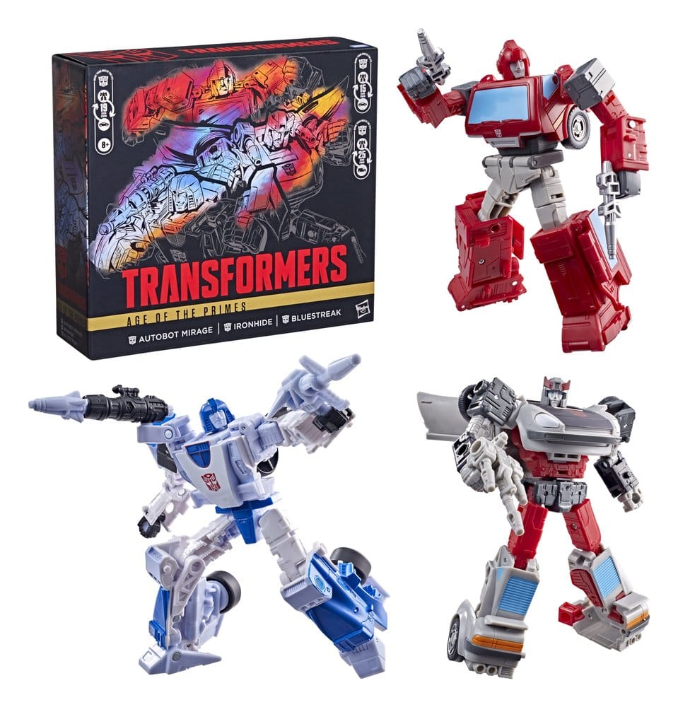 Transformers Age of the Primes Actionfiguren 3er-Pack Autobot Mirage & Bluestreak & Ironhide